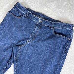 Duluth Trading 40 GRIT Mens Jeans Blue 42X34 Standard Fit Denim Work Wear